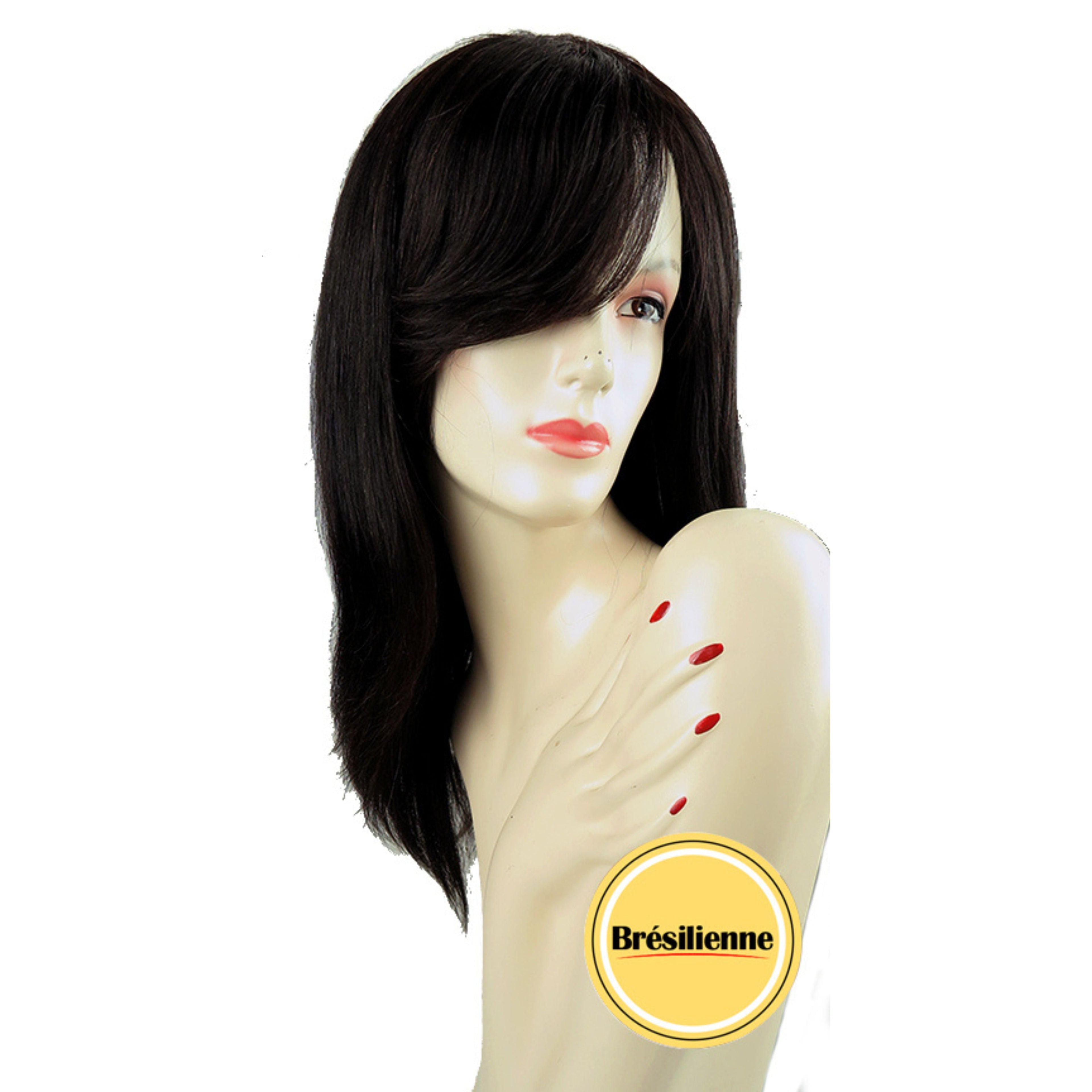 peluca natural pelo human brasilena 6s