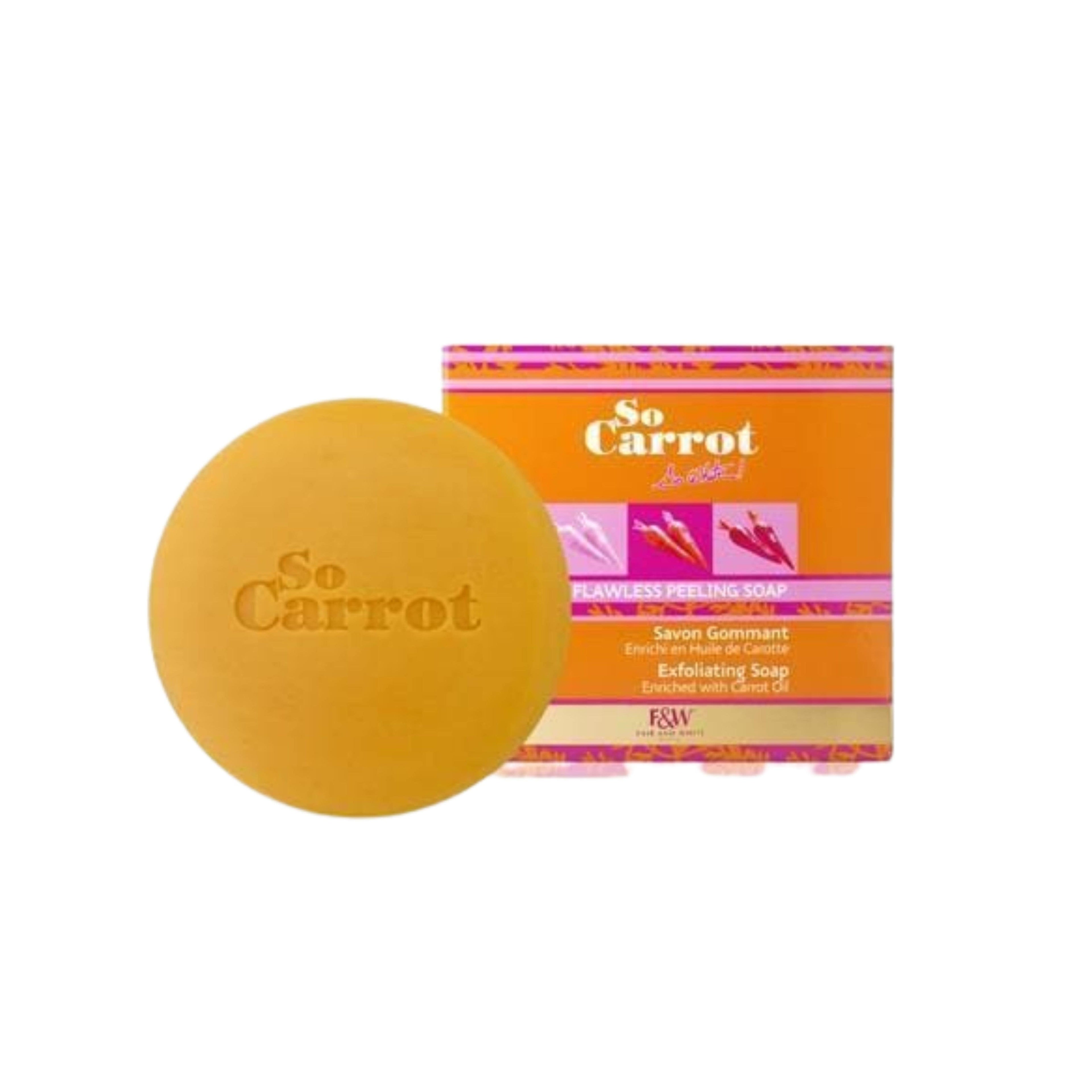 jabon so carrot exfoliating soap fair white 200g 7oz