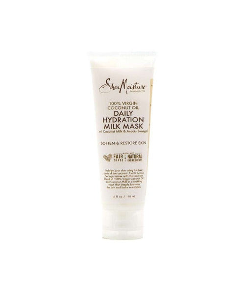 100% VIRGIN COCONUT OIL DAILY HYDRATION MILK MASK SHEA MOSITURE 4oz - Pura Cosmetica
