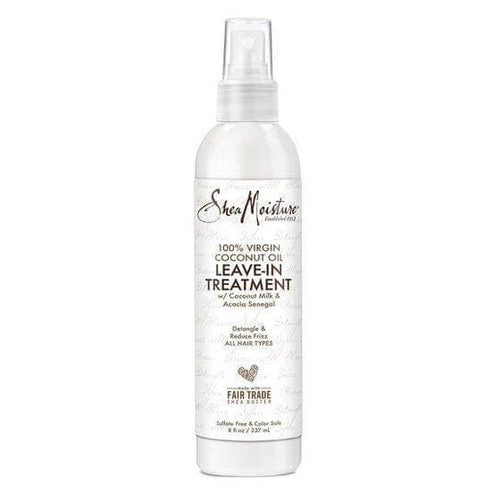 100% VIRGIN COCONUT OIL LEAVE IN TREATMENT SHEA MOISTURE - Pura Cosmetica
