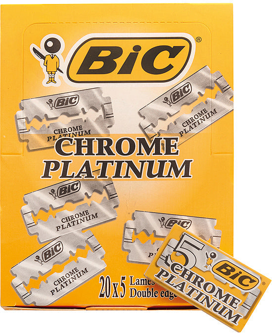 cuchilla afeitar bic chrome platinum 100 unidades