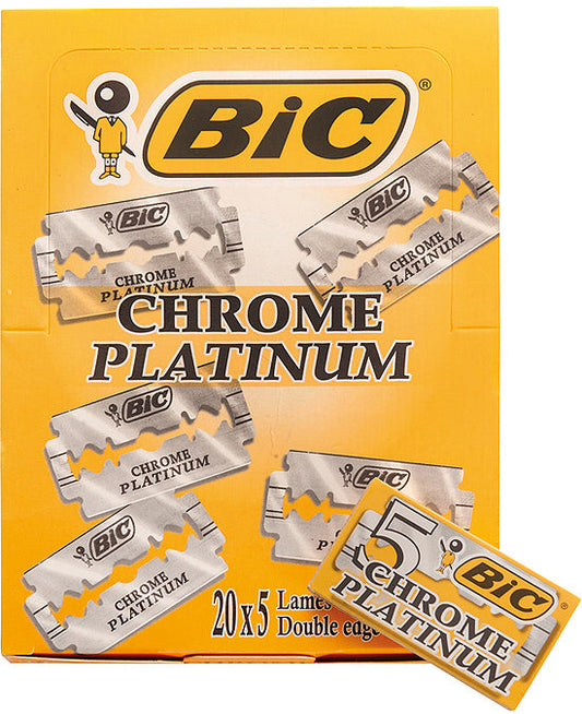 cuchilla afeitar bic chrome platinum 100 unidades