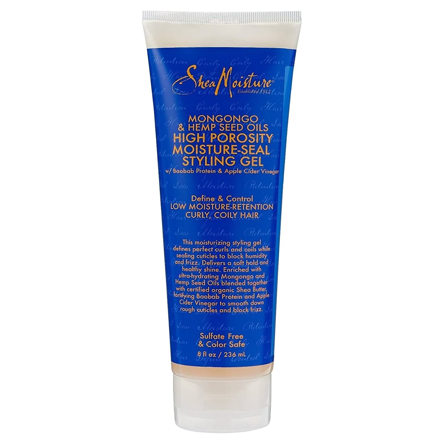 mongongo hemp seed oils high porosity moisture seal styling gel shea mositure 8oz