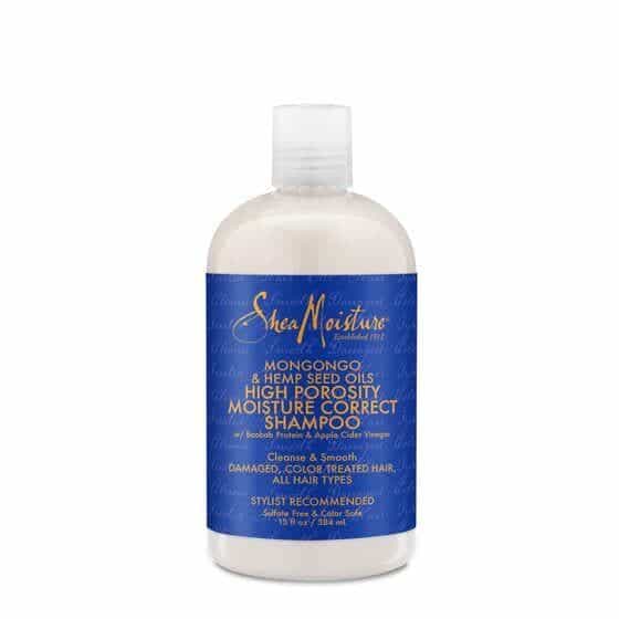 mongongo hemp seed oils high porosity moisture seal shampoo shea mositure 13 oz