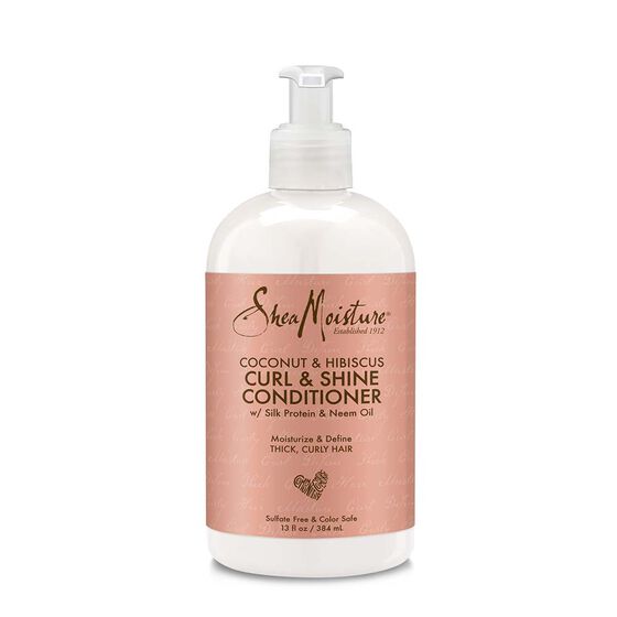 coconut hibiscus curl shine conditioner shea moisture 13 oz