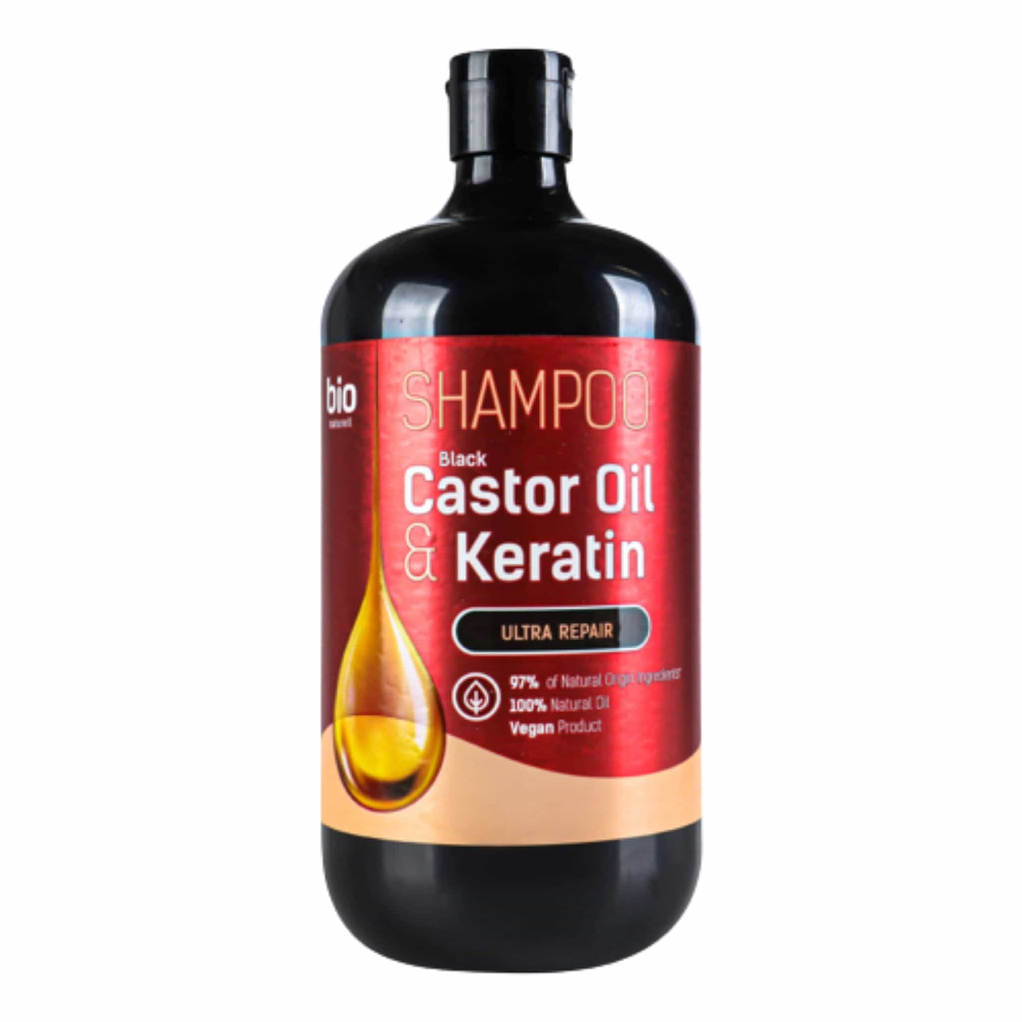bio naturell _shampoo ultra repair castor oil keratin 946 ml