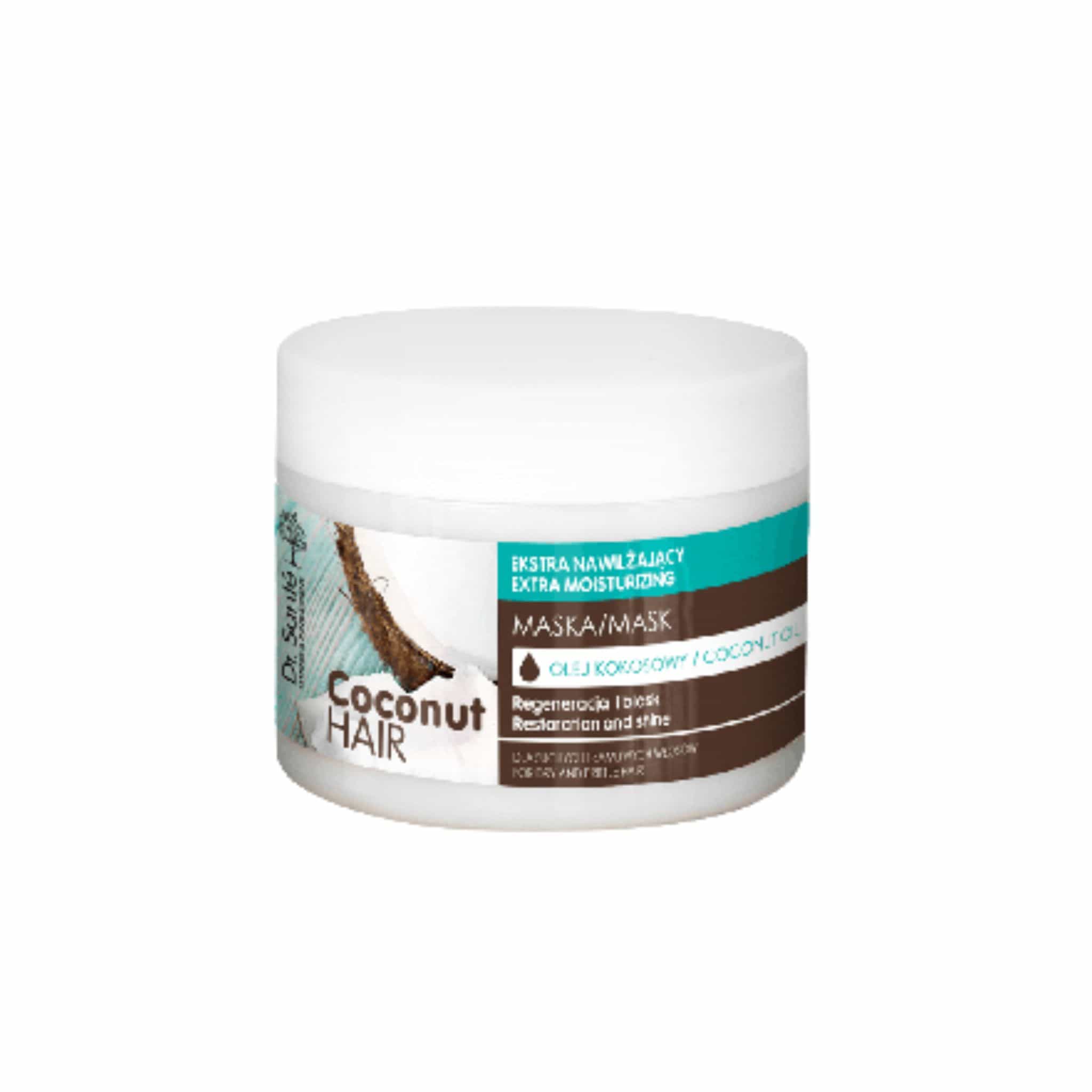 mascarilla hidratante para aportar brillo al cabello seco coconut dr sante 350 ml