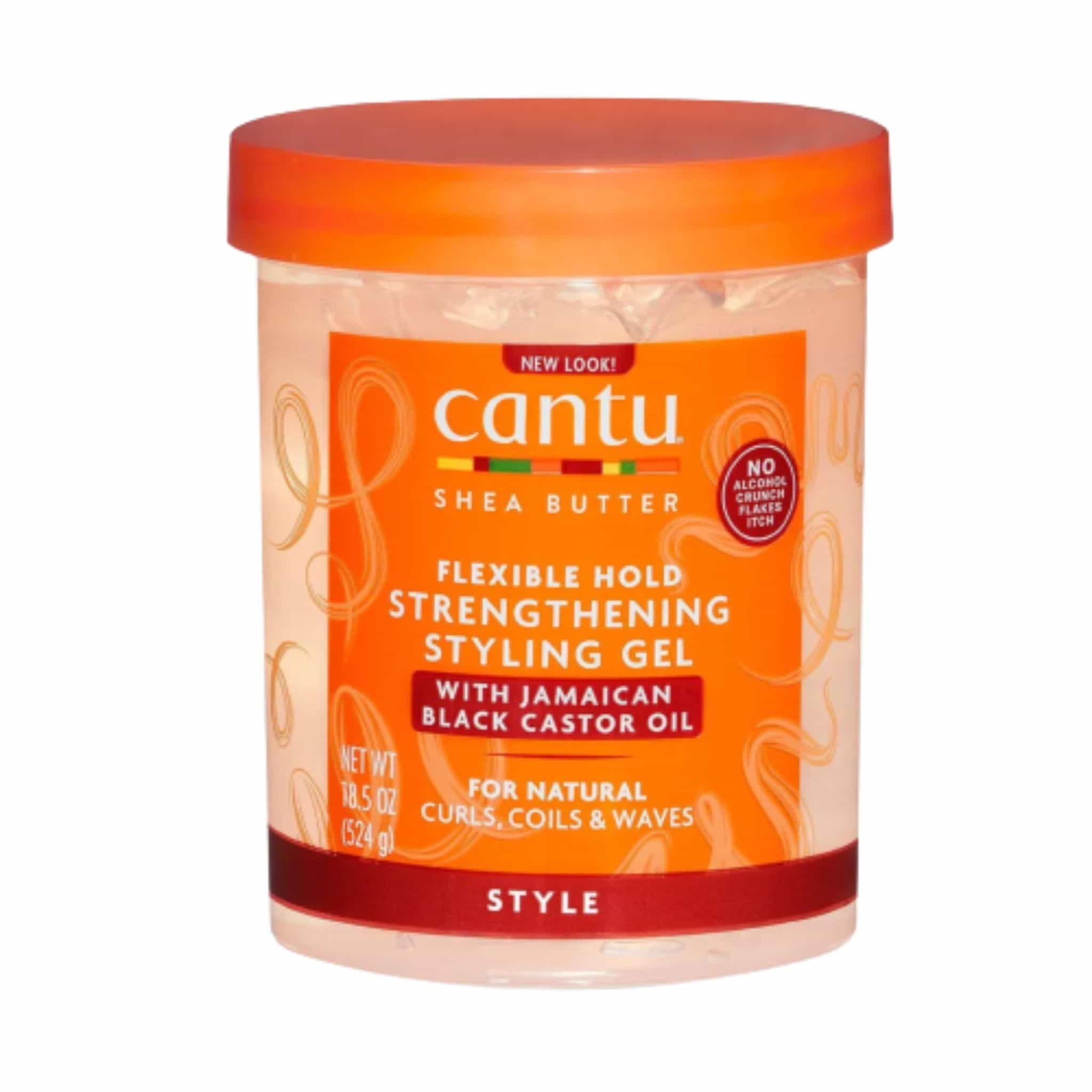 cantu shea butter flexible styling gel with jamaican black castor oil 18 5 oz