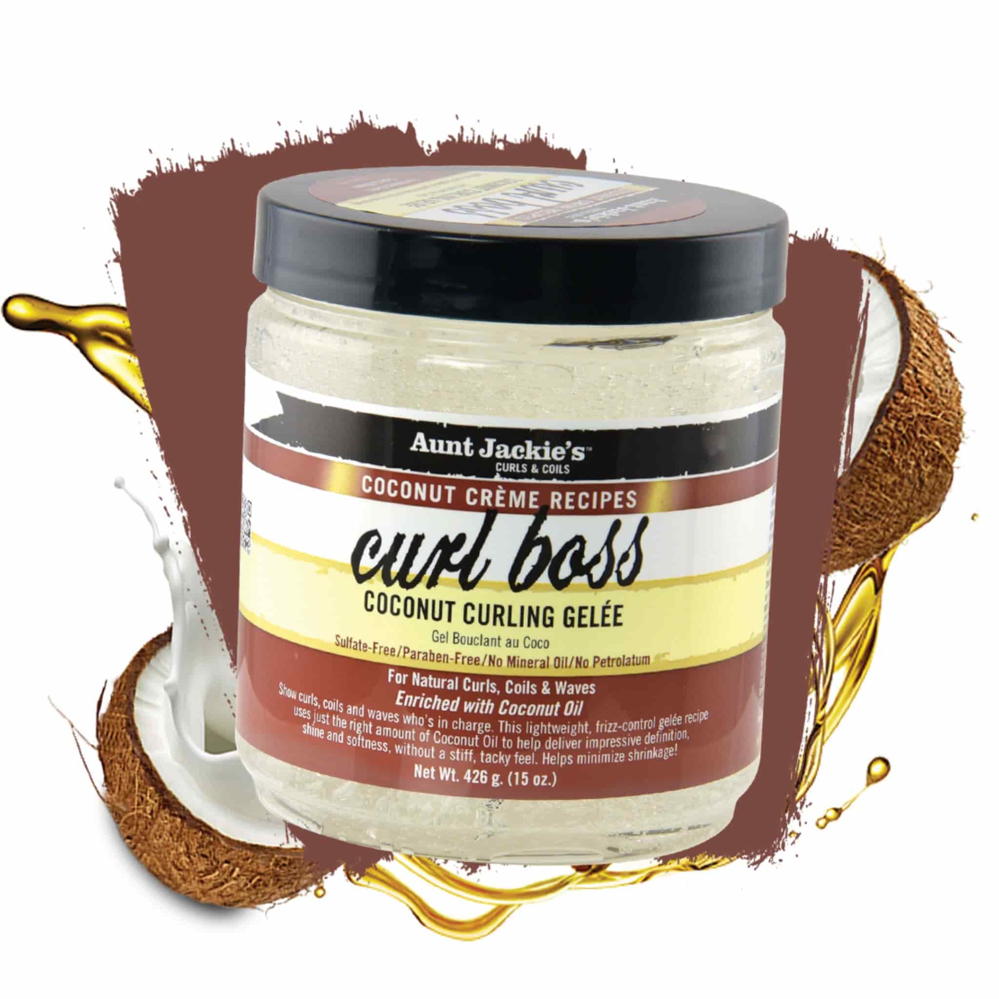 gel peindora curl boss coconut curling gelee aunt jackies 426g