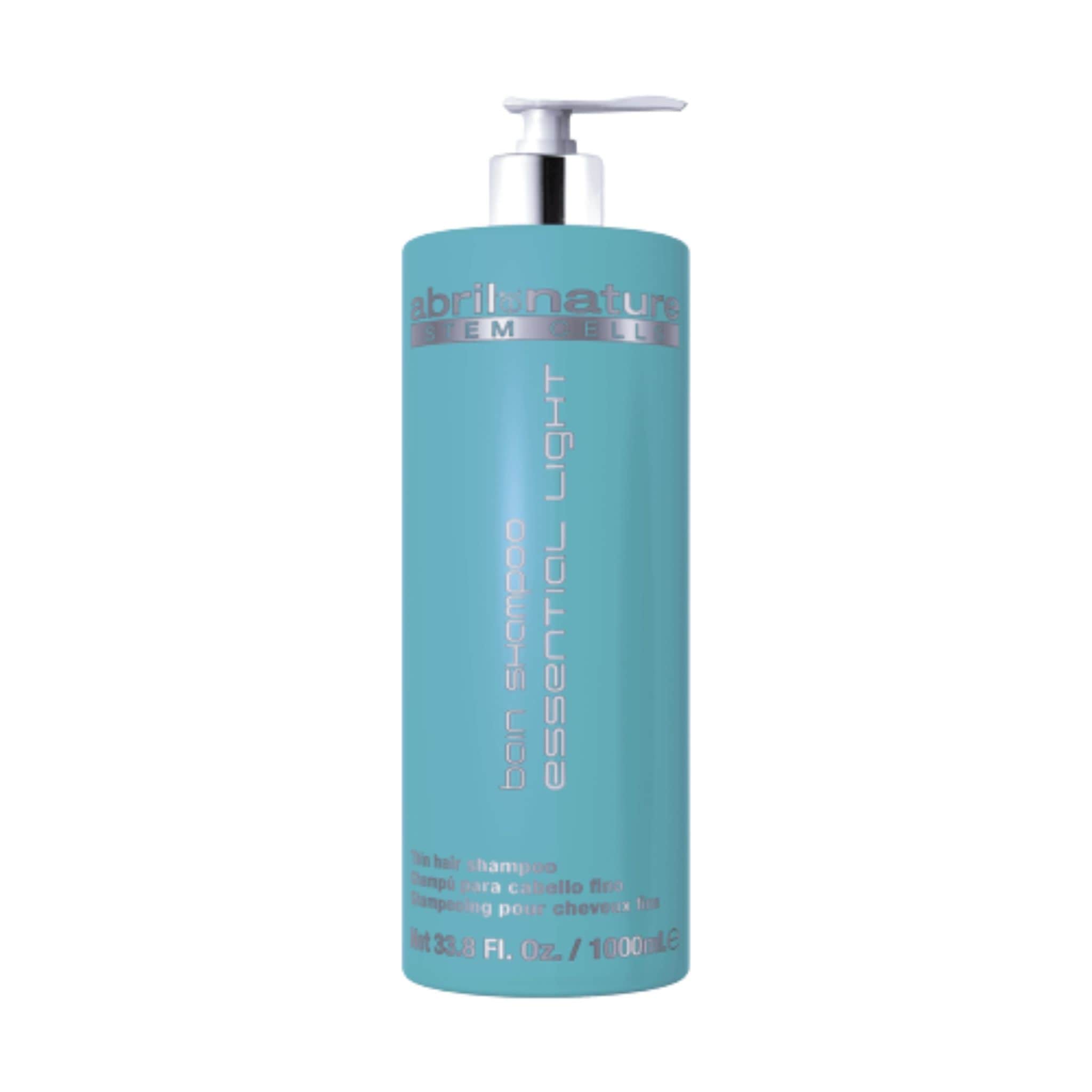champu vegan para cabello fino bain shampoo essential light abril et nature 1000 ml