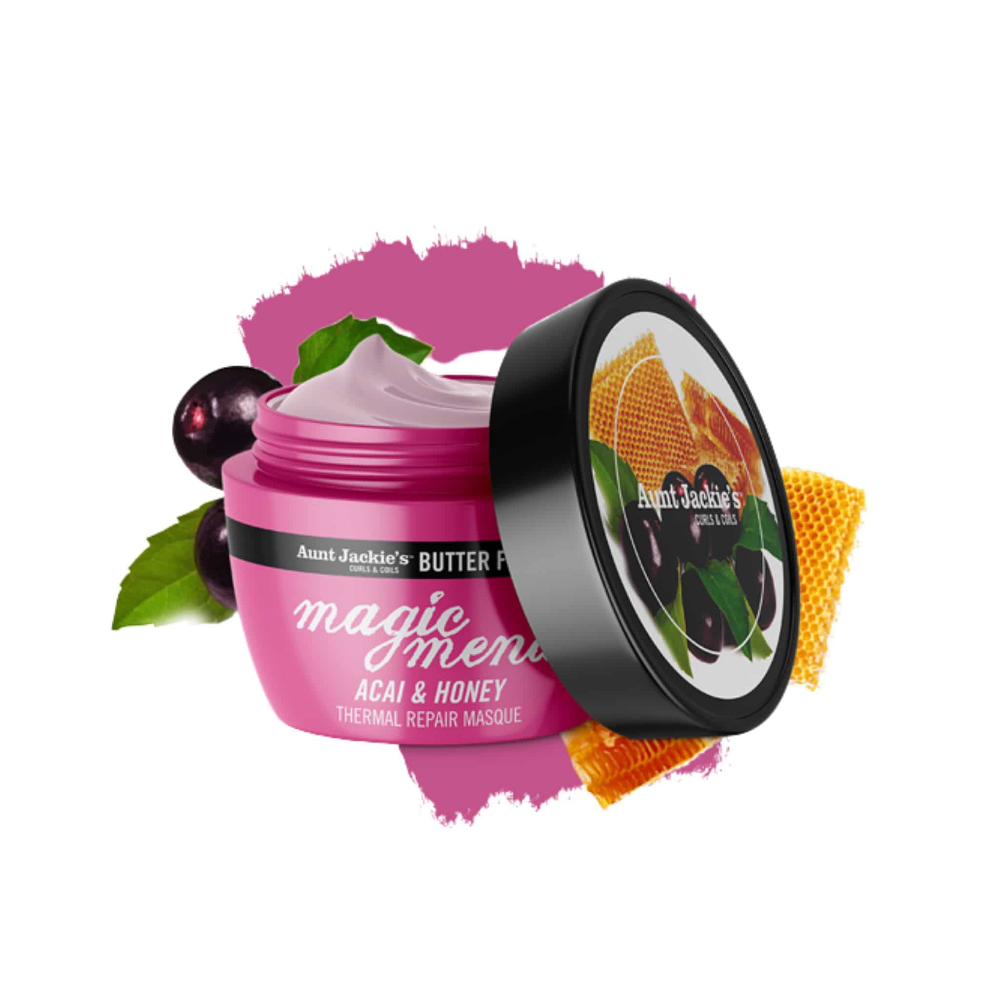 aunt jackies magic mend acai honey thermal repair masque 8oz