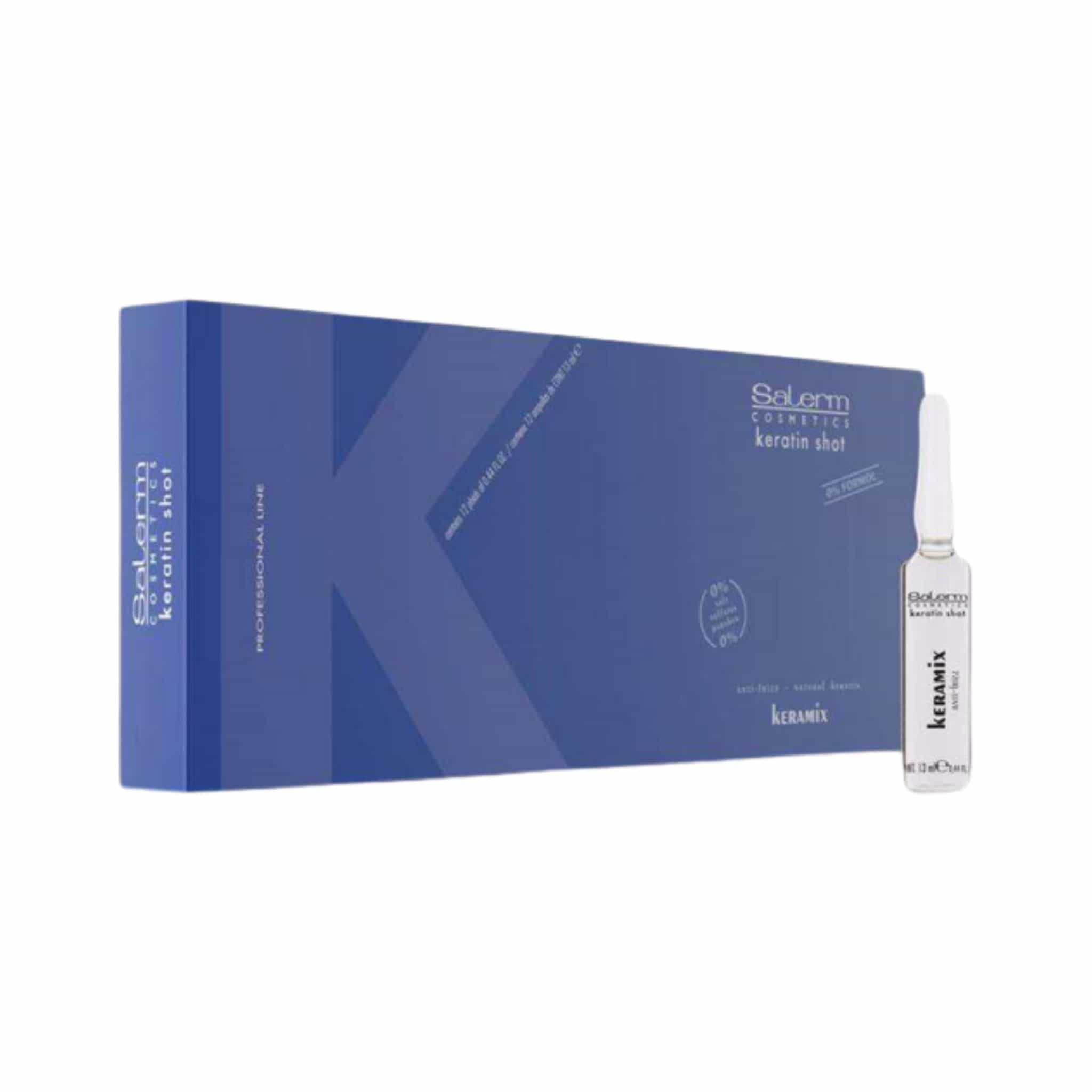 tratamiento alisado keramix keratin shot salerm