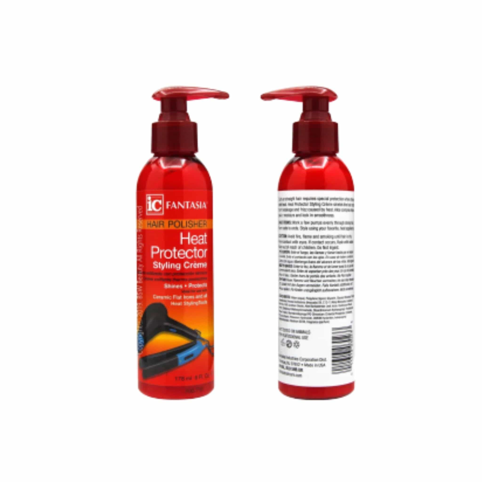 fantasia ic hair polisher heat protector styling cream 6oz