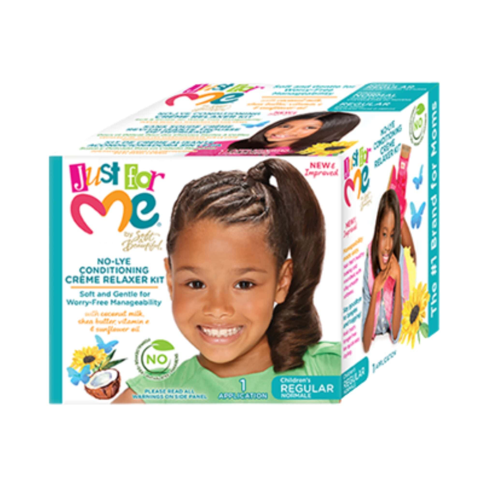 just for me no lye conditioning creme relaxer kit regular