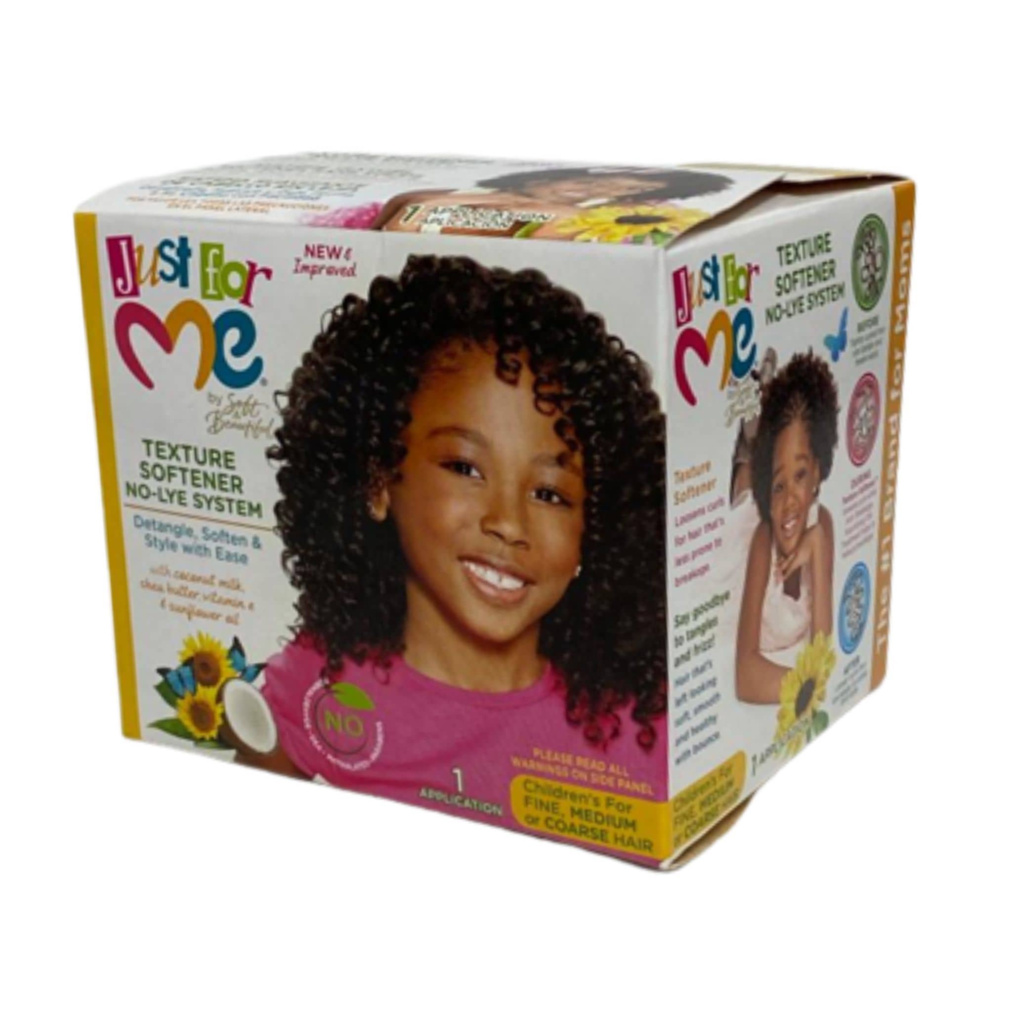 just for me texture softener no lye system kit kids