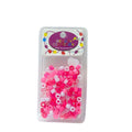 boleta rosa y crstyal para el pelo