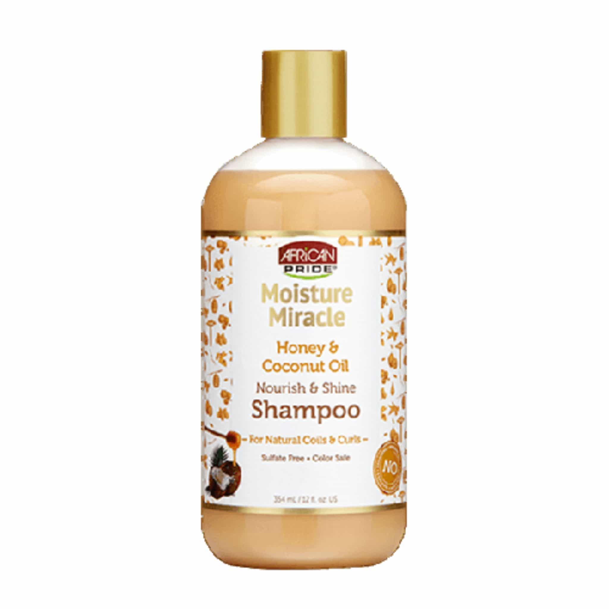 champu moisture miracle honey coconut oil shampoo african pride 354ml