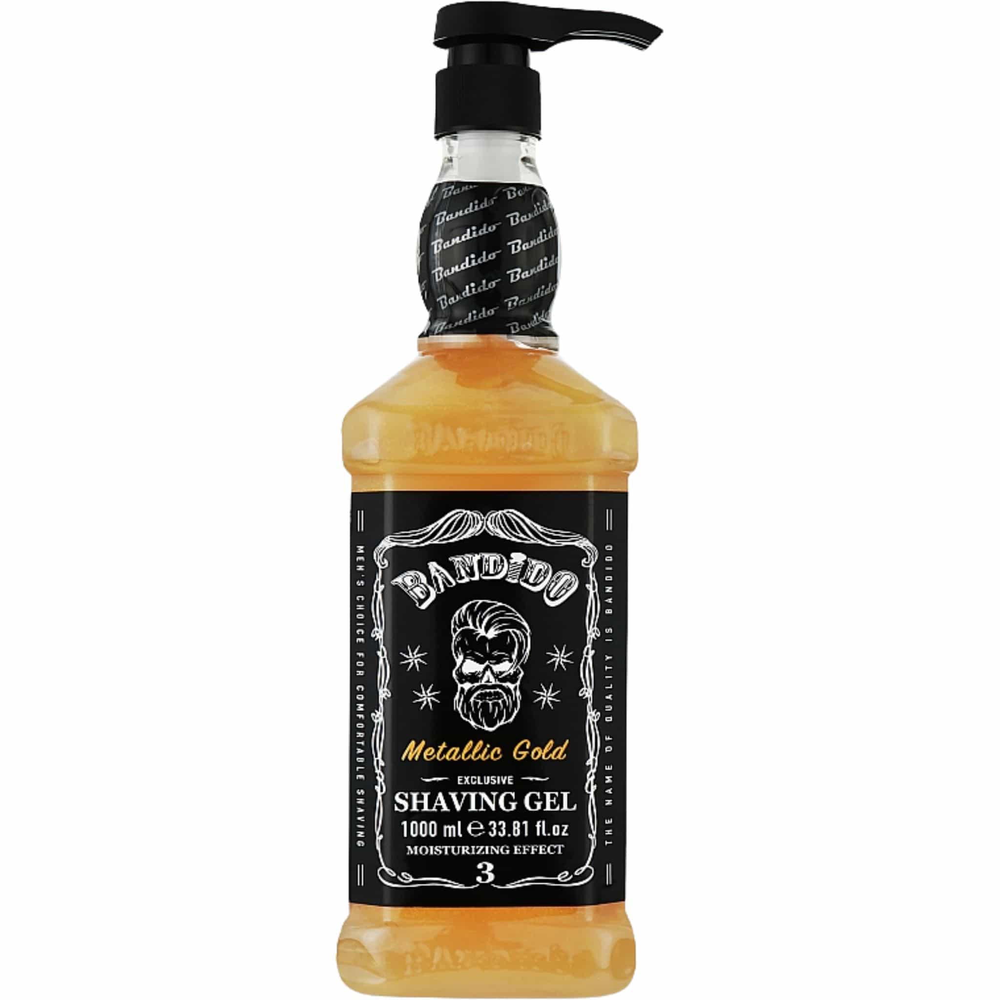 bandido gel de afeitar 3 metallic gold 1l
