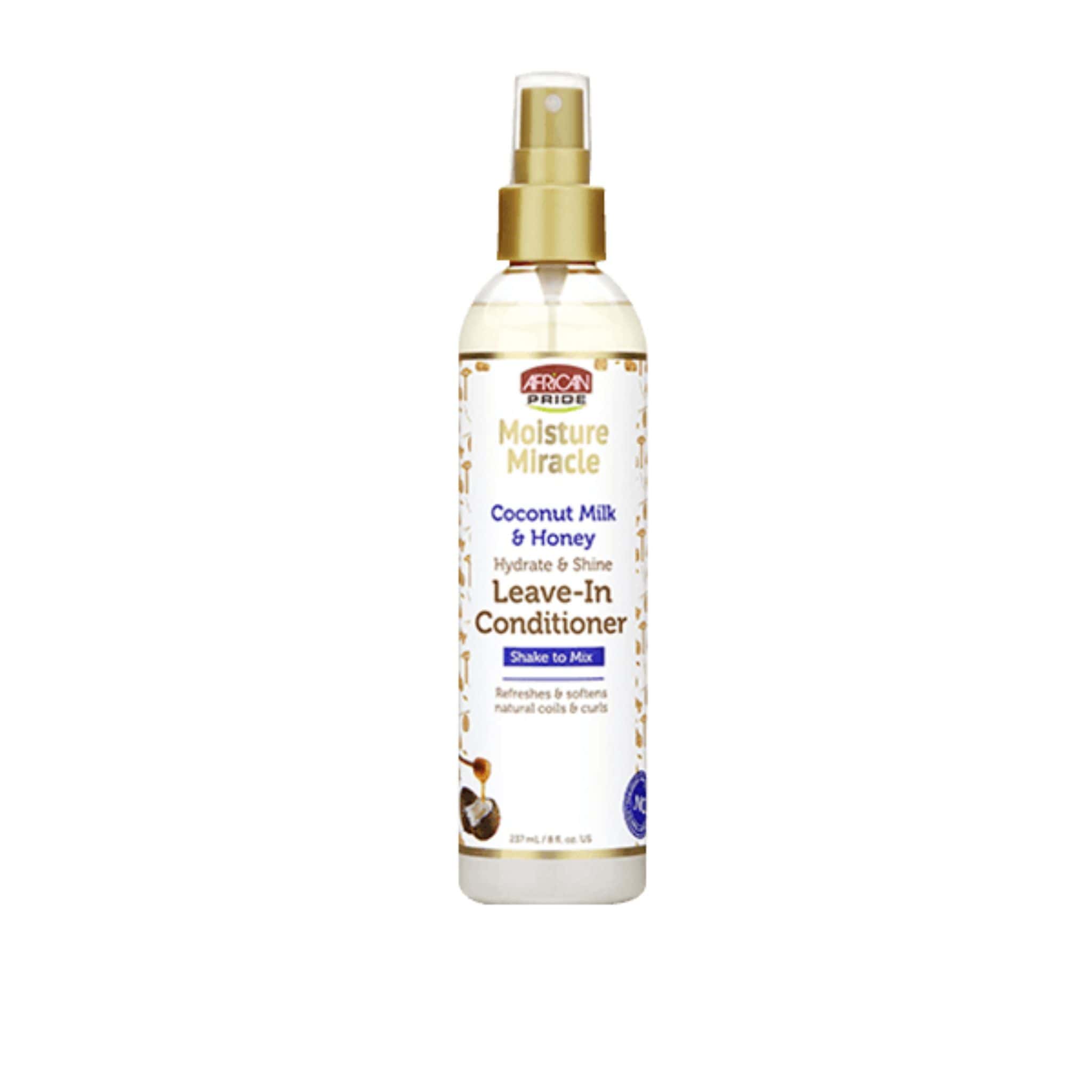 spary acondicionador moisture mircle coconut honey leave in conditioner africa pride
