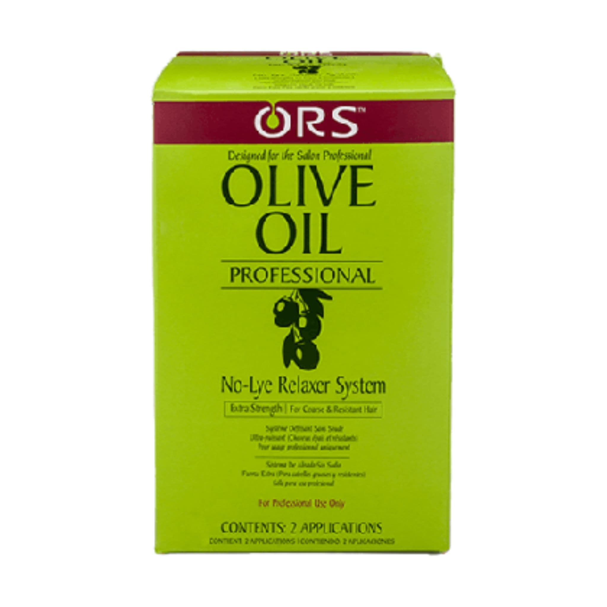 ors olive oil no lye built in protection relaxer extra strenght twin pack 238g