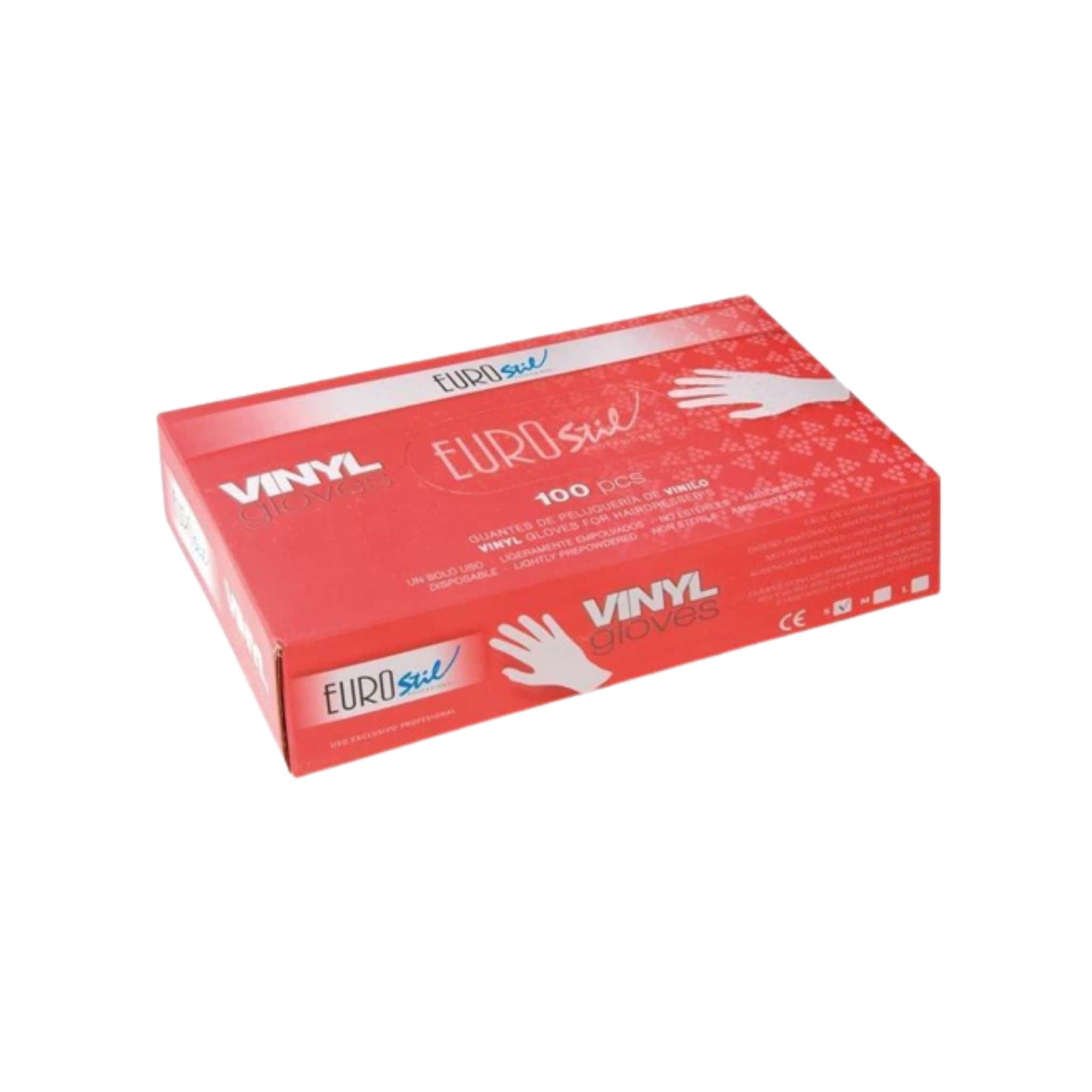 caja 100 guantes vinilo grande eurostil