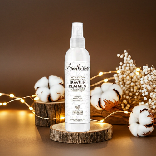 100% virgin coconut oil leave in treatment shea moisture