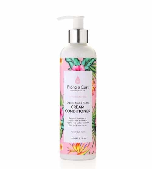 acondicionador con aclarado organic rose honey cream conditioner flora and curl 300ml