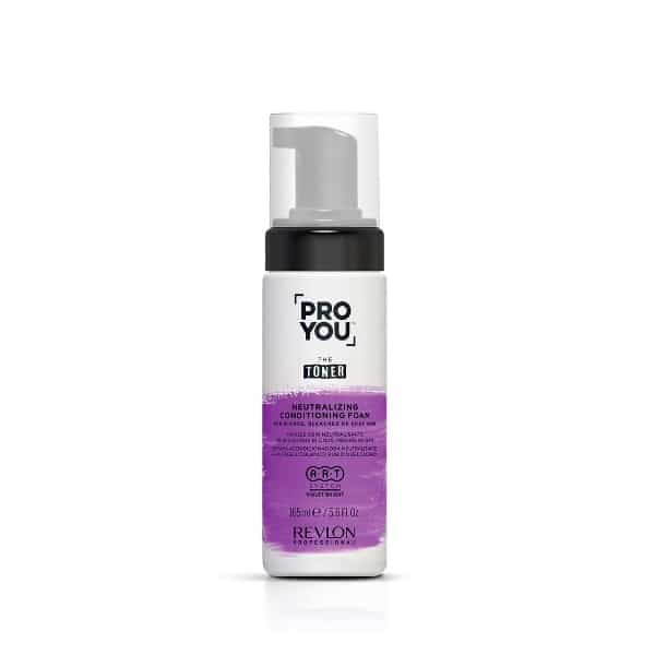 acondicionador hidratante para neutralizer los tonos amrillos para cabello rubio y canoso the toner proyou revlon professional 165 ml