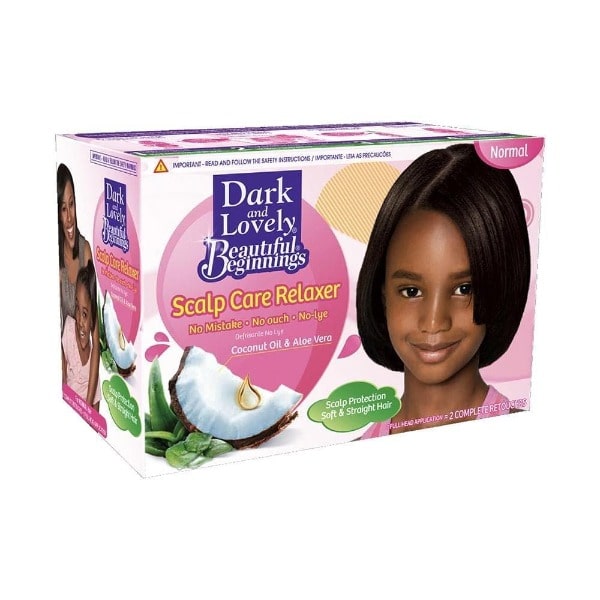 alisadore beautiful beginnings scalp care no lye relaxer kit normal