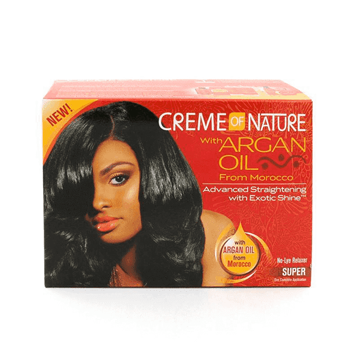 alisadore creme of nature argan oil relaxer kit super