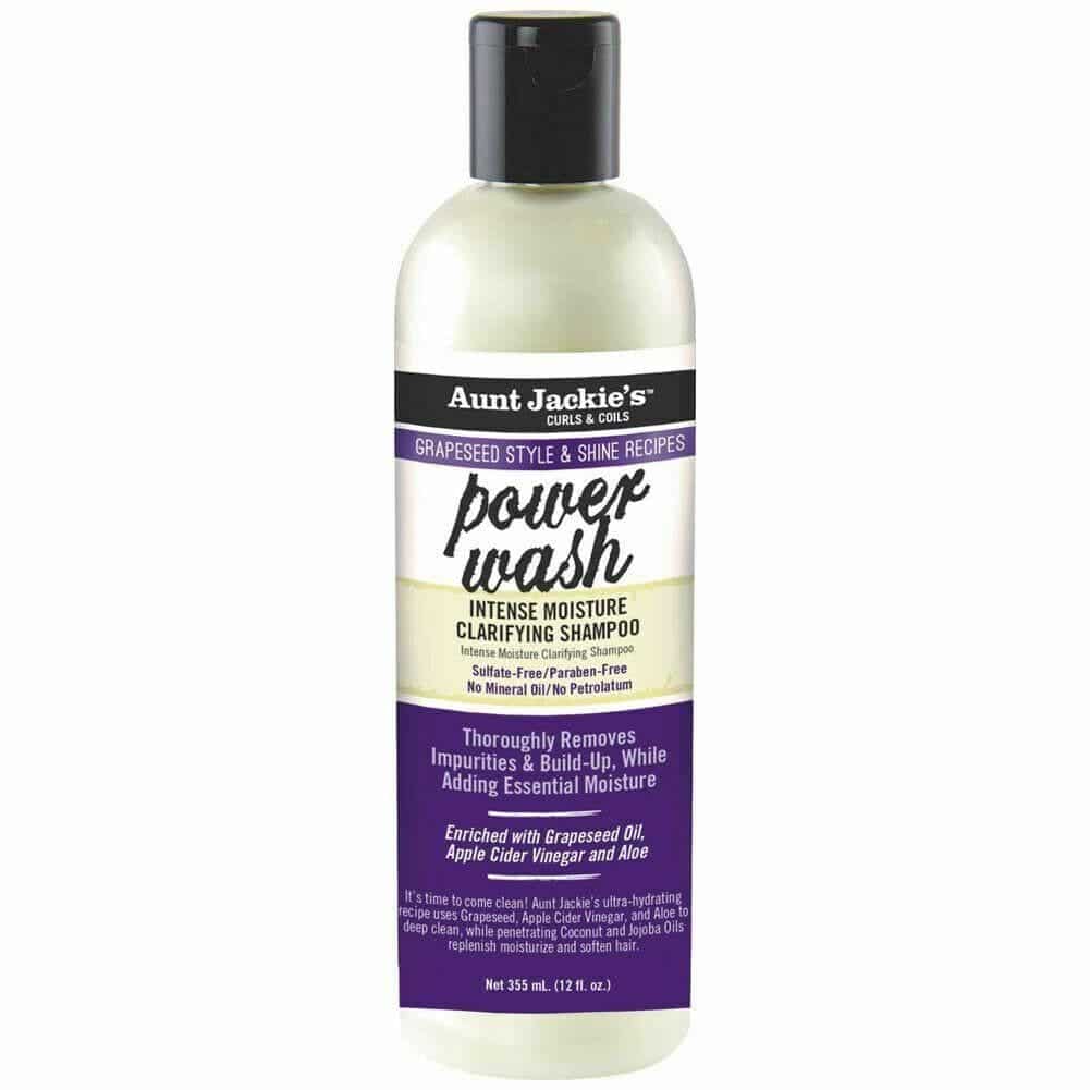 champu clarificante power wash intense moisture clarifying shampoo aunt jackies 355ml