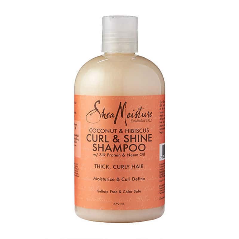 coconut hibiscus curl shine shampoo shea moisture 13oz