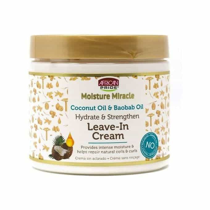 crema peindaora moisture mircle coconut oil baobab oil leave in cream africa pride 16 oz