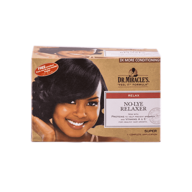 dr miracles kit no lye relaxer super 1 aplicacion