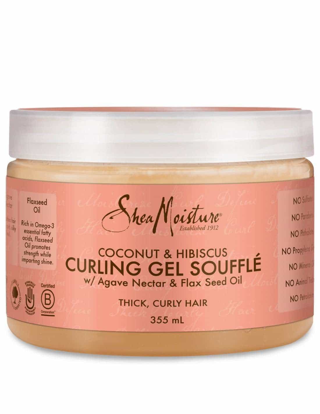 gel definidor souffle coconut hibiscus shea moisture 340ml