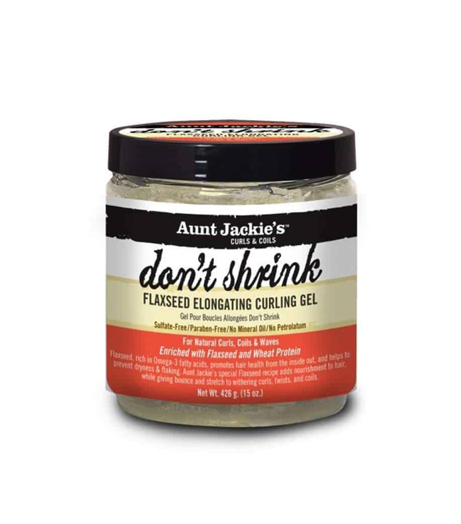 dont shrink flaxseed elongating curling gel aunt jackies 15 oz