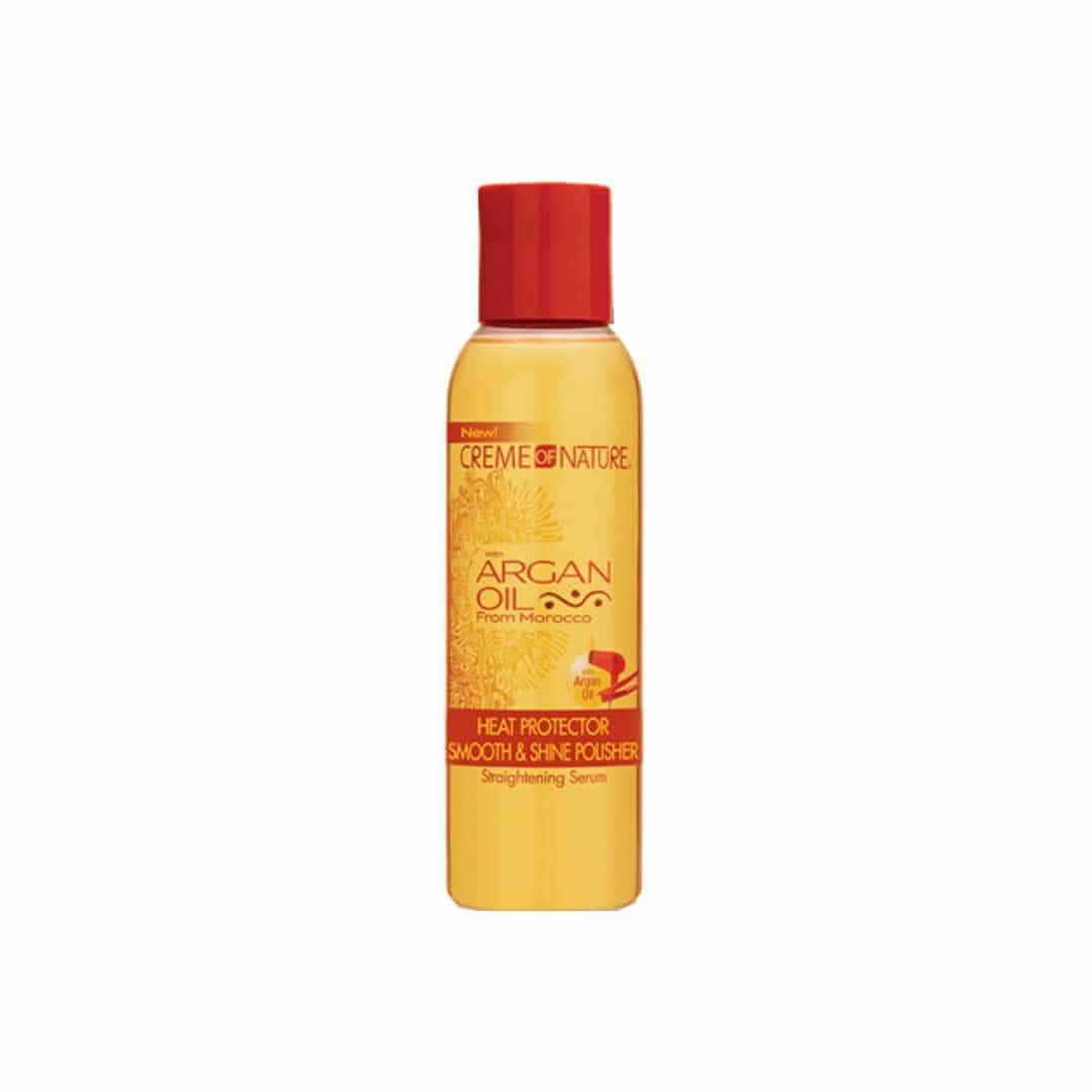 heat protector smooth shine polisher argan oil creme of nature 4fl oz
