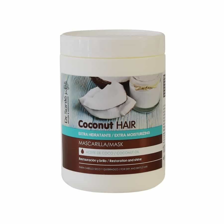 mascarilla hidratante para aportar brillo al cabello seco coconut dr sante 1 000 ml