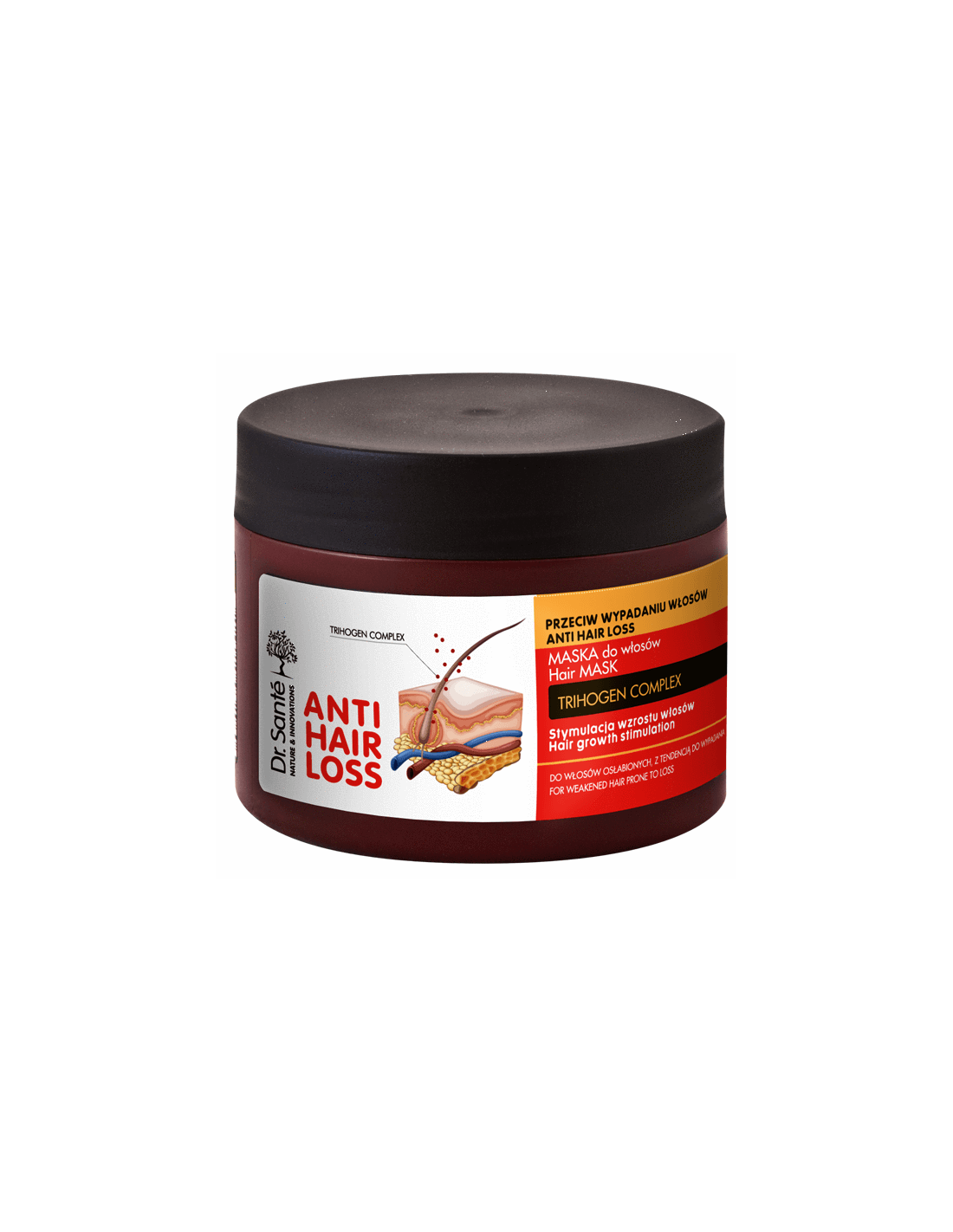 mascarilla para estimuler el crecimiento del cabello anti hair loss dr sante 300 ml