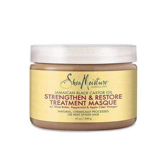 jamaican black castor oil strengthen restore treatment masque shea moisture12 oz