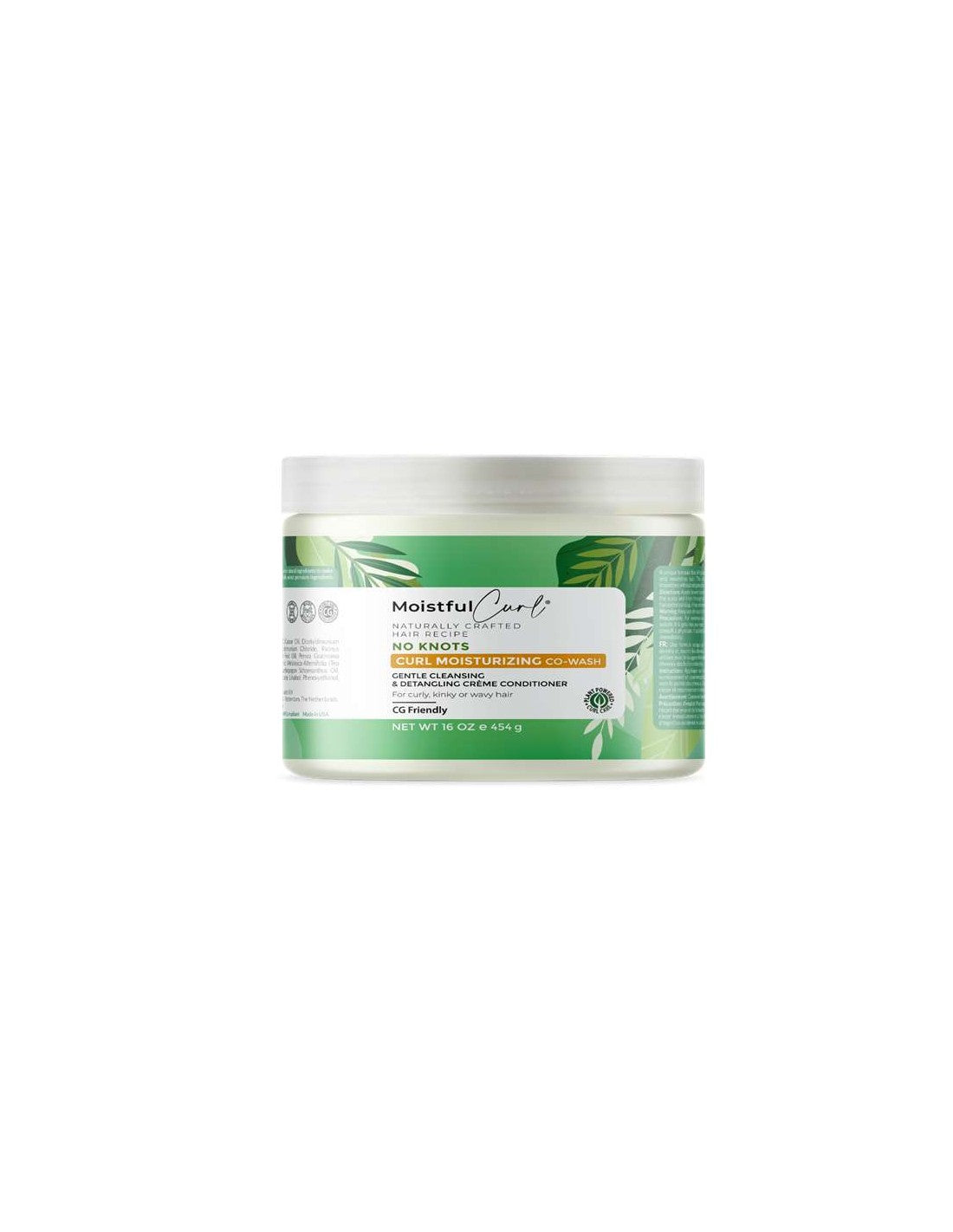 no knots curl moisturizing co wash 454g moistful curl