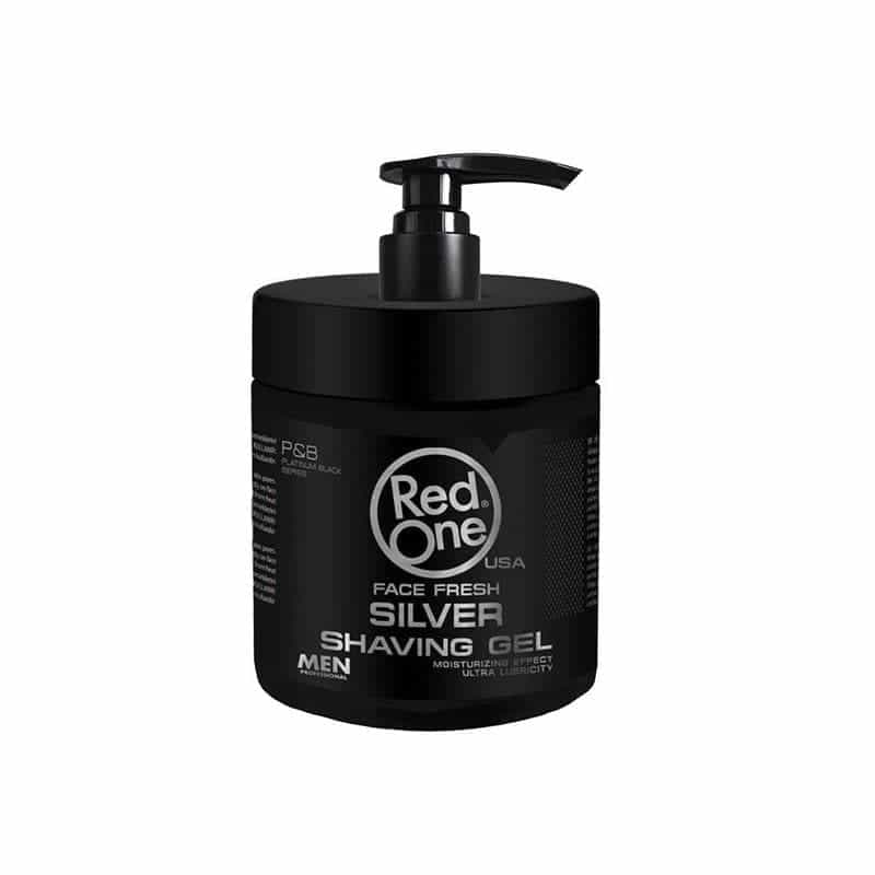 red one gel de afeitado silver transparente y aroma freso shaving gel 1 000 ml