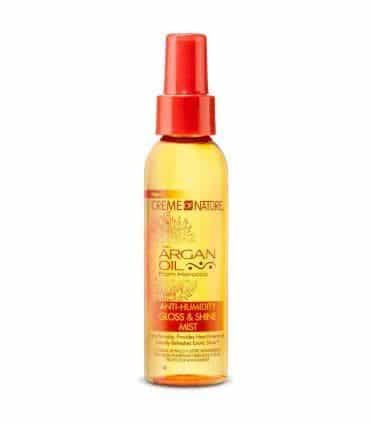 serum anti humidity gloss shine mist argan oil creme of nature 118 ml