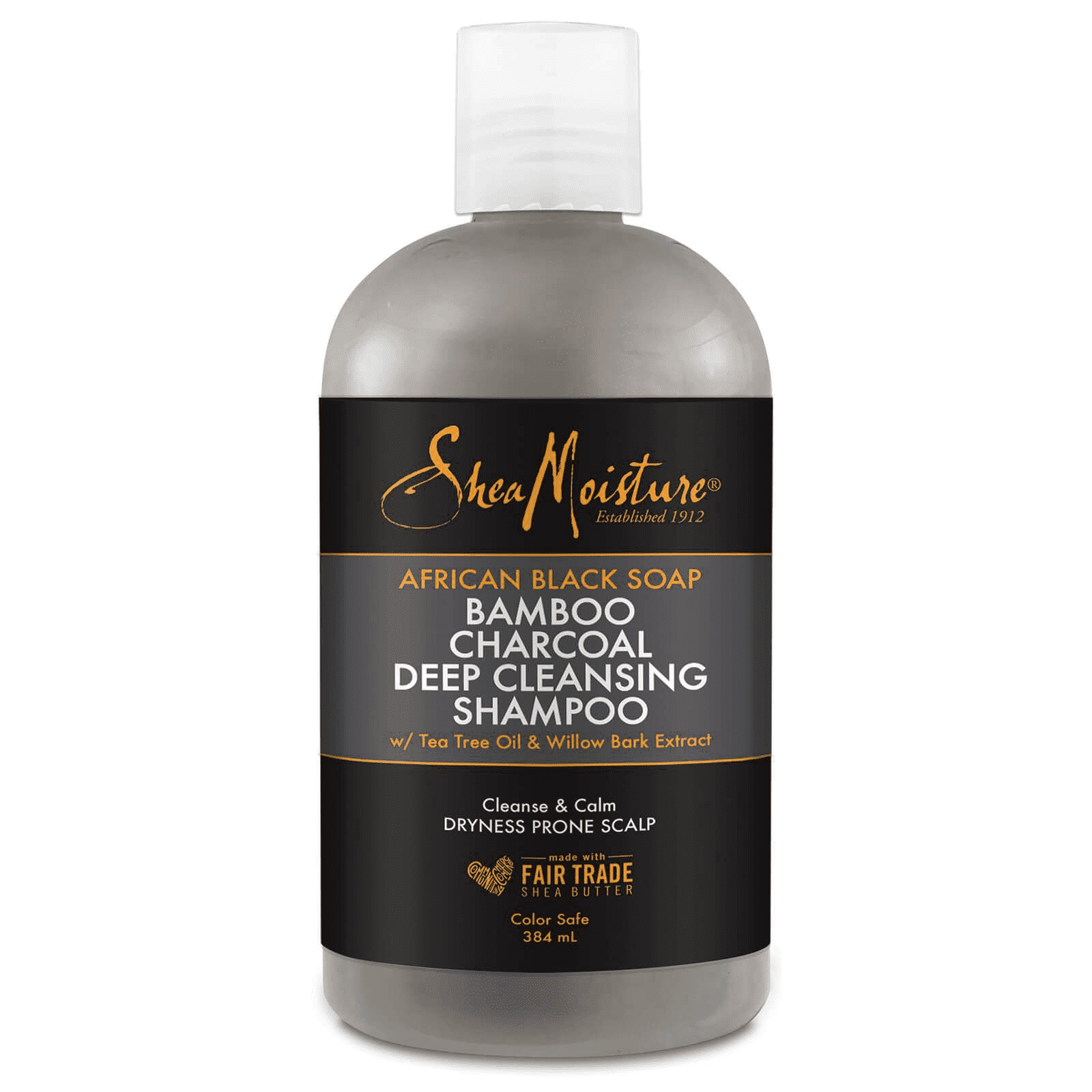 champu african black soap bamboo charcoal deep cleansing shampoo shea moisture 384ml