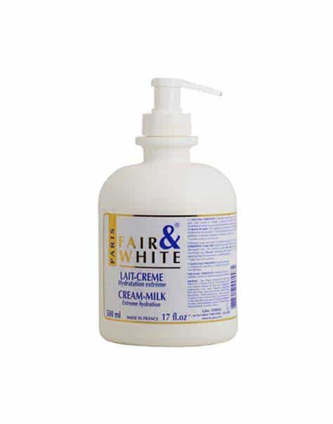 fair white cream milk extreme hydration wpump 500ml